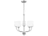 Generation Lighting Windom 5-Light Brushed Nickel Glass Chandelier