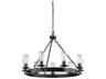 Generation Lighting Ravenwood Manor 9-Light Stardust Black Chandelier