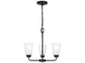 Generation Lighting Kerrville 3-Light Midnight Black Chandelier