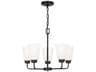Generation Lighting Kerrville 5-Light Midnight Black Chandelier