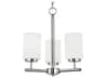 Generation Lighting Oslo 3-Light Chrome Glass Cylinder Chandelier