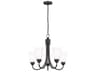 Generation Lighting Seville 5-Light Bronze Glass Bell Chandelier