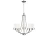 Generation Lighting Robie 5-Light Brushed Nickel Glass Cylinder Chandelier
