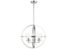Generation Lighting Alturas 3-Light Brushed Nickel Glass Globe Chandelier