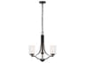 Generation Lighting Elmwood Park 3-Light Bronze Glass Cylinder Chandelier