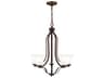 Generation Lighting Emmons 5-Light Bronze Glass Bell Chandelier