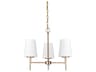 Generation Lighting Driscoll 3-Light Satin Brass Glass Chandelier