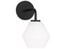 Generation Lighting Jett 1-Light Midnight Black Wall Sconce