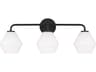 Generation Lighting Jett 3-Light Midnight Black Vanity Light
