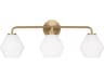 Generation Lighting Jett 3-Light Satin Brass Vanity Light