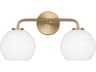 Generation Lighting Orley 2-Light Satin Brass Vanity Light