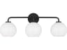 Generation Lighting Orley 3-Light Midnight Black Vanity Light