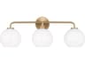 Generation Lighting Orley 3-Light Satin Brass Vanity Light
