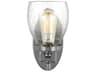 Generation Lighting Belton 1-Light Chrome Glass Wall Sconce