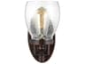 Generation Lighting Belton 1-Light Bronze Glass Wall Sconce