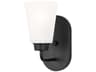 Generation Lighting Kerrville 1-Light Midnight Black Wall Sconce