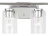 Generation Lighting Oslo 2-Light Chrome Glass Vanity Light