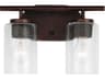 Generation Lighting Oslo 2-Light Bronze Glass Vanity Light