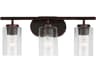 Generation Lighting Oslo 3-Light Bronze Glass Vanity Light