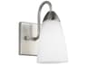 Generation Lighting Seville 1-Light Brushed Nickel Glass Wall Sconce