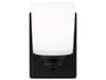 Generation Lighting Vinton 1-Light Midnight Black Wall Sconce