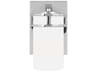 Generation Lighting Robie 1-Light Chrome Glass Wall Sconce