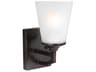 Generation Lighting Hanford 1-Light Bronze Glass Wall Sconce