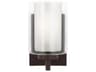 Generation Lighting Elmwood Park 1-Light Bronze Glass Wall Sconce