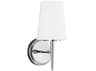 Generation Lighting Driscoll 1-Light Chrome Glass Wall Sconce