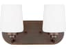 Generation Lighting Windom 2-Light Bronze Glass Vanity Light