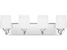 Generation Lighting Windom 4-Light Chrome Glass Vanity Light