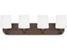 Generation Lighting Windom 4-Light Bronze Glass Vanity Light