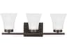 Generation Lighting Bayfield 3-Light Bronze Glass Vanity Light