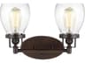 Generation Lighting Belton 2-Light Bronze Glass Vanity Light