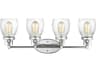 Generation Lighting Belton 4-Light Chrome Glass Vanity Light