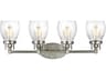Generation Lighting Belton 4-Light Brushed Nickel Glass Vanity Light