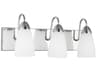 Generation Lighting Seville 3-Light Chrome Glass Vanity Light