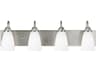 Generation Lighting Seville 4-Light Brushed Nickel Glass Vanity Light
