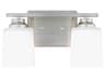 Generation Lighting Vinton 2-Light Brushed Nickel Vanity Light
