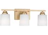 Generation Lighting Vinton 3-Light Satin Brass Vanity Light