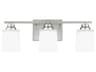 Generation Lighting Vinton 3-Light Brushed Nickel Vanity Light