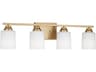 Generation Lighting Vinton 4-Light Satin Brass Vanity Light