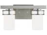 Generation Lighting Robie 2-Light Brushed Nickel Glass Vanity Light