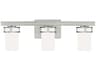 Generation Lighting Robie 3-Light Brushed Nickel Glass Vanity Light