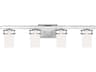 Generation Lighting Robie 4-Light Chrome Glass Vanity Light