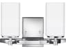 Generation Lighting Alturas 2-Light Chrome Glass Vanity Light
