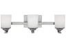 Generation Lighting Kemal 3-Light Brushed Nickel Glass Vanity Light