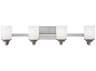 Generation Lighting Kemal 4-Light Brushed Nickel Glass Vanity Light