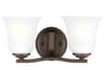 Generation Lighting Emmons 2-Light Bronze Glass Vanity Light