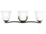 Generation Lighting Emmons 3-Light Bronze Glass Vanity Light